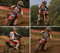 Strój Motocross Kombinezon Enduro Cross Honda Repsol Pomarańczowy Kompletny Zestaw Off-Road