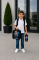 Zestaw Szkolny 3w1 CR7 Neon Energy Plecak Torba Piórnik Piłka Nożna Ronaldo