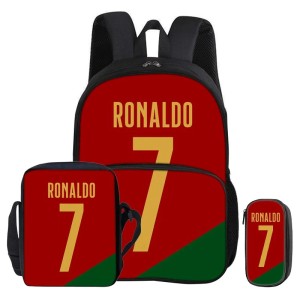 Zestaw Szkolny 3w1 CR7 Portugal Team Plecak Torba Piórnik Piłka Nożna Ronaldo