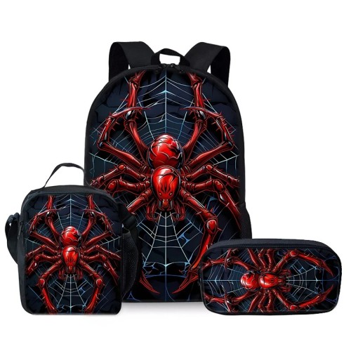 Zestaw do Szkoły 3w1 Plecak Młodzieżowy SpiderMan Marvel Torba Piórnik