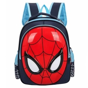 Plecak Szkolny Spider-Man 3D dla Dzieci Czerwony Plecak Superbohatera z Wieloma Kieszeniami