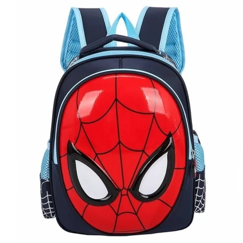 Plecak Szkolny Spider-Man 3D dla Dzieci Czerwony Plecak Superbohatera z Wieloma Kieszeniami