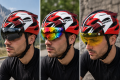 Kask Rowerowy z Szybką Magnetyczną Superide 3x Wizjer Okulary Czerwony