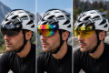 Kask Rowerowy z Szybką Magnetyczną Superide 3x Wizjer Okulary Biały