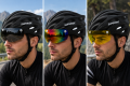 Kask Rowerowy z Szybką Magnetyczną Superide 3x Wizjer Okulary Czarny