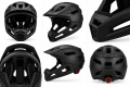 Kask Full Face z Odpinaną Szczęką Eastinear 2w1 MTB Enduro Czarny Mat