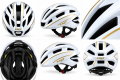 Kask Rowerowy Szosowy MET Aerodynamiczny Lekki Biały Złoty Premium