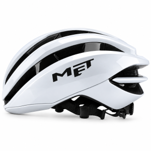 Kask Rowerowy Szosowy MET Aerodynamiczny Lekki Biały Czarny Premium