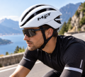 Kask Rowerowy Szosowy MET Aerodynamiczny Lekki Biały Czarny Premium