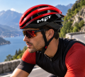 Kask Rowerowy Szosowy MET Aerodynamiczny Lekki Czarny Czerwony Premium