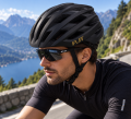 Kask Rowerowy Szosowy PJT Lekki Wentylacyjny Czarny Złote Logo