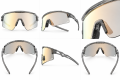Okulary Sportowe na Rower RockBros Lustrzane UV400 Szosowe