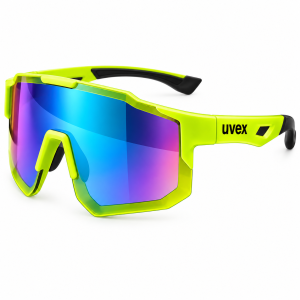 Okulary Rowerowe Uvex Lustrzane UV400 Szosa MTB Żółty Neon