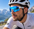 Okulary Rowerowe Uvex Lustrzane UV400 Szosa MTB Biało Pomarańczowe