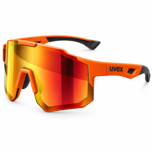 Okulary Rowerowe Uvex Lustrzane UV400 Szosa MTB Pomarańczowe