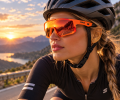 Okulary Rowerowe Uvex Lustrzane UV400 Szosa MTB Pomarańczowe