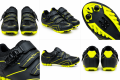 Buty Rowerowe SPD MTB Klamra Zatrzaskowe Gravel Czarno Żółte Fluo