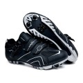 Buty Rowerowe SPD MTB Klamra Zatrzaskowe Gravel Czarno Szare
