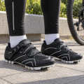 Buty Rowerowe SPD MTB Klamra Zatrzaskowe Gravel Czarno Szare