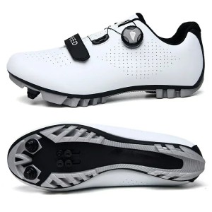 Buty Rowerowe SPD MTB Pokrętło Zapięcie Żyłkowe Gravel Biały