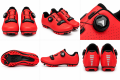 Buty Rowerowe SPD MTB Pokrętło Zapięcie Żyłkowe Gravel Czerwony