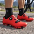 Buty Rowerowe SPD MTB Pokrętło Zapięcie Żyłkowe Gravel Czerwony