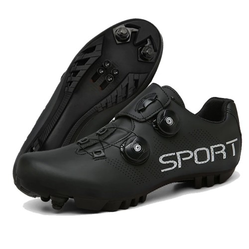Buty Rowerowe MTB SPD z Pokrętłami Czarne Buty Kolarskie na Rower Górski