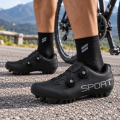 Buty Rowerowe MTB SPD z Pokrętłami Czarne Buty Kolarskie na Rower Górski