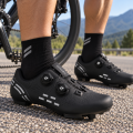 Buty Rowerowe Szosowe SPD-SL Look Podwójne Pokrętło Żyłka Czarne