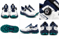Buty Męskie Trekkingowe Outdoor Pokrętło Oddychające Biało Granatowe