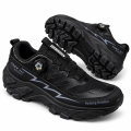 Buty Męskie Trekkingowe Outdoor Pokrętło Oddychające Czarne