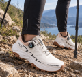 Buty Męskie Trekkingowe Outdoor Pokrętło Oddychające Białe