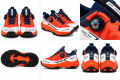 Buty Męskie Trekkingowe Outdoor Pokrętło Oddychające Czerwono Pomarańczowe