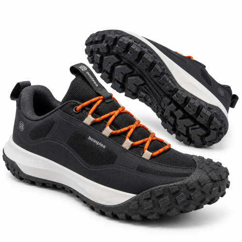 Buty Trekkingowe Męskie BASSPLOA Wodoodporne Outdoor Granatowe Antypoślizgowe