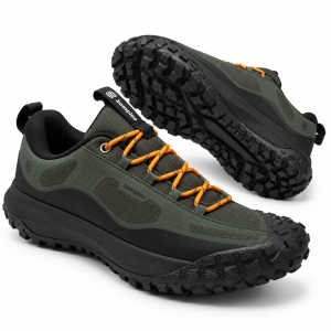  Buty Trekkingowe Męskie BASSPLOA Wodoodporne Outdoor Zielone Khaki Antypoślizgowe