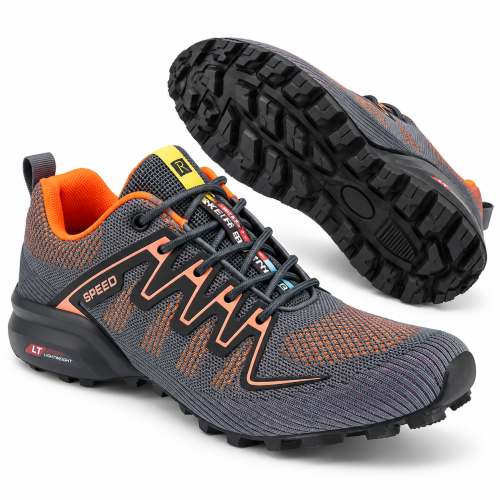 Buty Do Biegania W Terenie Trail Męskie Bieżnik Siatka Szare