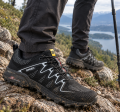 Buty Do Biegania W Terenie Trail Męskie Bieżnik Siatka Czarno Białe