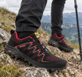 uty Do Biegania W Terenie Trail Męskie Bieżnik Siatka Czarno Czerwone