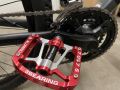 Pedały Platformowe na Rower MTB West Biking Aluminiowe Czerwony