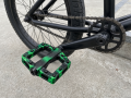 Pedały Platformowe na Rower MTB BMX Nylonowe Czarno Zielone Camo