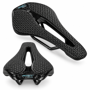 Siodełko Rowerowe Druk 3D Karbonowe Carbon RYET 143mm 160g Czarne