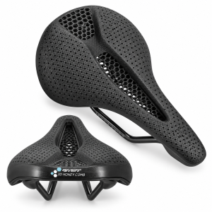 Siodełko Rowerowe Druk 3D Karbonowe Carbon RYET 155mm 215g Czarne