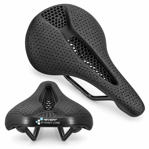 Siodełko Rowerowe Druk 3D Karbonowe Carbon RYET 155mm 215g Czarne