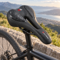 Siodełko Rowerowe Żelowe West Biking Wygodne Silikon z Otworem Czarne