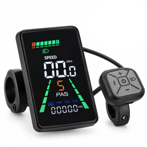 Licznik Wyświetlacz E-Bike Rower Elektryczny 5 PIN Wodoodporny + Pilot