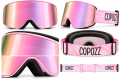 Gogle Narciarskie Snowboardowe Magnet COPOZZ Różowa Oprawka Lustrzanka