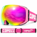 Gogle Narciarskie Snowboardowe Magnet COPOZZ Różowe Szyba S2 VLT 25%