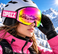 Gogle Narciarskie Snowboardowe Magnet COPOZZ Różowe Szyba S2 VLT 25%