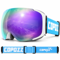 Gogle Narciarskie Snowboardowe Magnet COPOZZ Fioletowe Szyba S2 VLT 25%