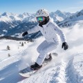 Kask Narciarski Snowboardowy MOON Damski z Goglami i Maska Biały Kwiaty